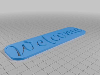 Welcome Stencil