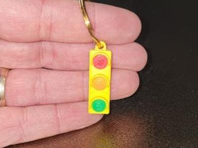 Traffic Light Keychain