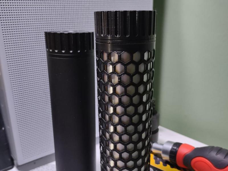 Hexagonal Mesh Airsoft Suppressor