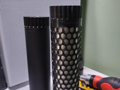 Hexagonal Mesh Airsoft Suppressor