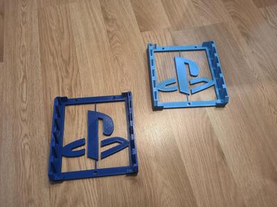 Modular wall rack for Sony Playstation disc cases - Držák na krabicové verze Sony Playstation