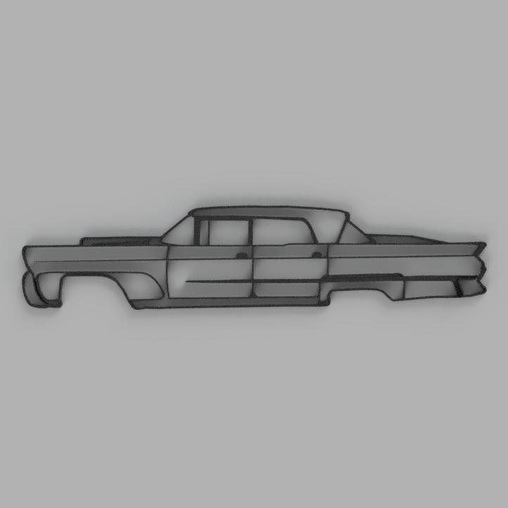 lincoln continental 1958 lineart