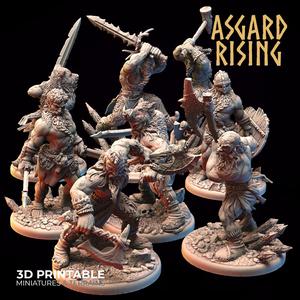 VIKING: Viking Berserkers /Modular/ /Pre-supported/