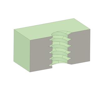YARQ: How can I create a hole to match this toy screw?