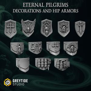 Big shoulder shields and Hip armors decoration EPT