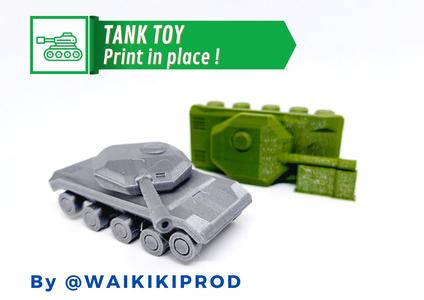 Tank toy - Print in place !