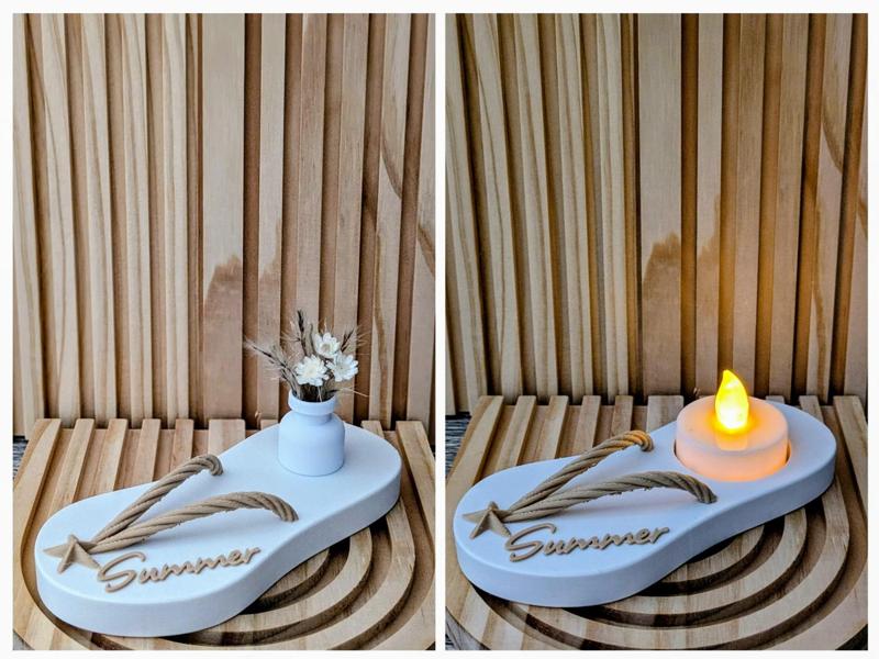 Summer Flip-Flop Decor (Tealight compatible)