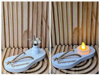 Summer Flip-Flop Decor (Tealight compatible)