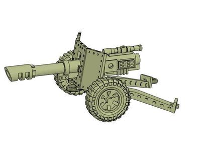 28mm cannon carriage model