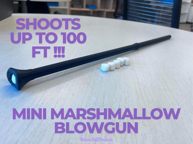 Mini Marshmallow Blow Gun