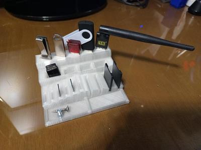 USB, MicroSD card SD card table holder