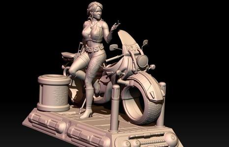 Ciri Cyberpunk style