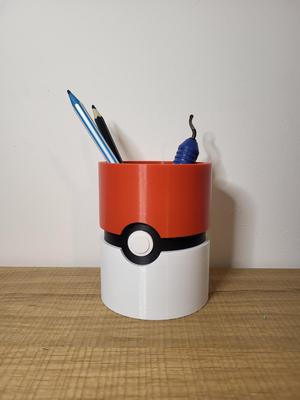 Pokeball Desk Tidy - Pokemon Themed Desk Tidy - Pen Holder