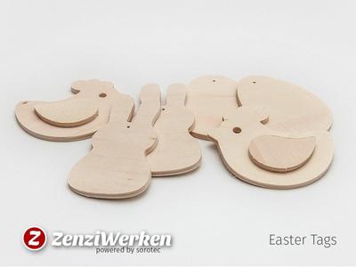 Easter Tags cnc/laser