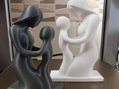Mother and Child Statuette