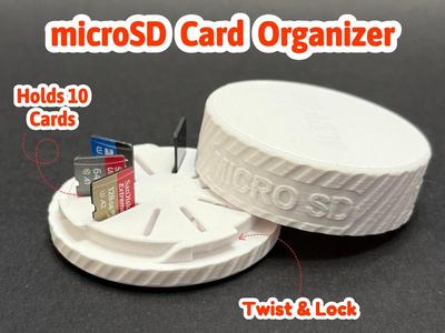 Micro SD card box / travel holder case organizer 