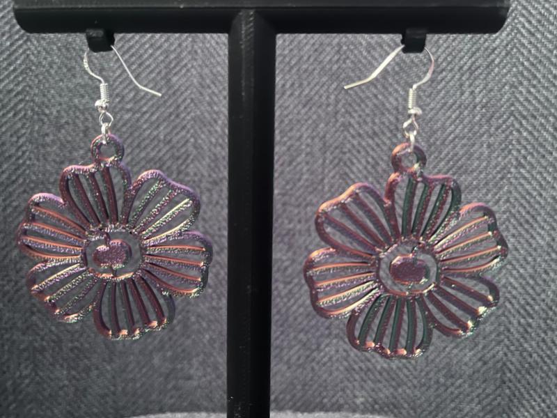 Petal Pop Earrings - 2 sizes, Quick Print, No AMS