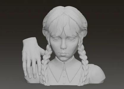 Wednesday Addams Family Bust - MMU3   
