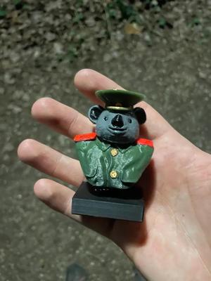 Communist koala bust   