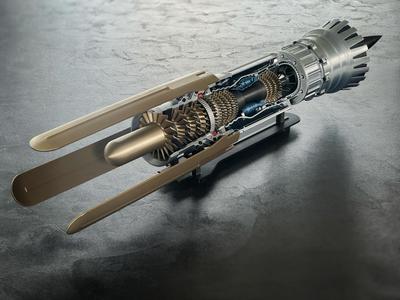 Anakin Skywalker PodRacer Engine - Section Cutout
