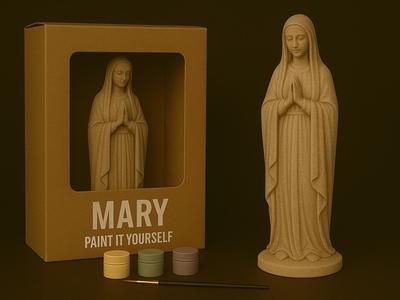 Virgin Mary – Paint-It-Yourself Figurine