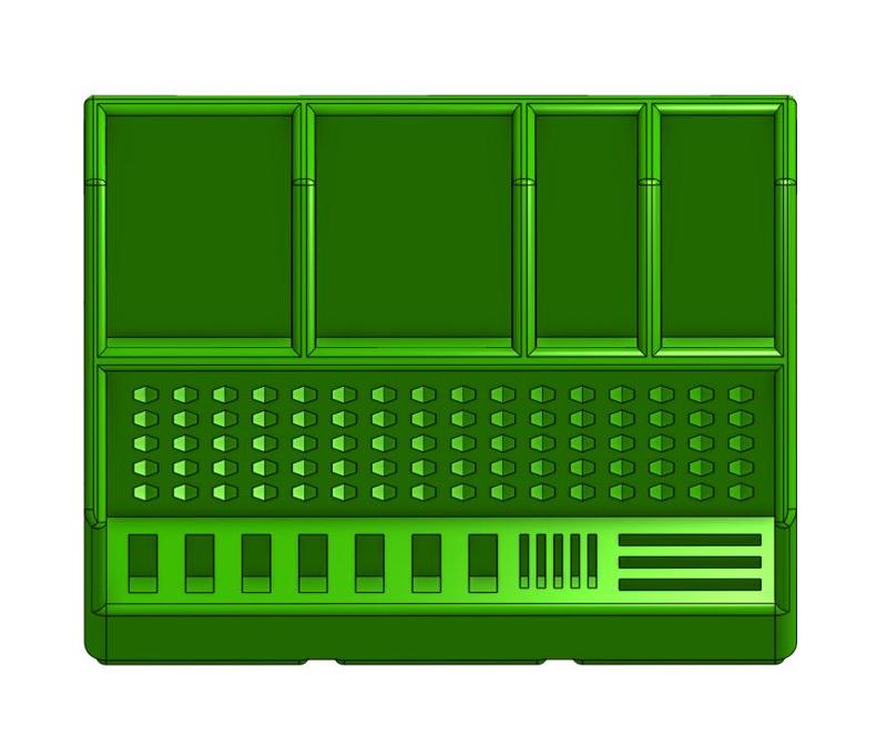 Rugged Gridfinity Desktop Organiser With Usb Storage V2.0 (Gridfinity)