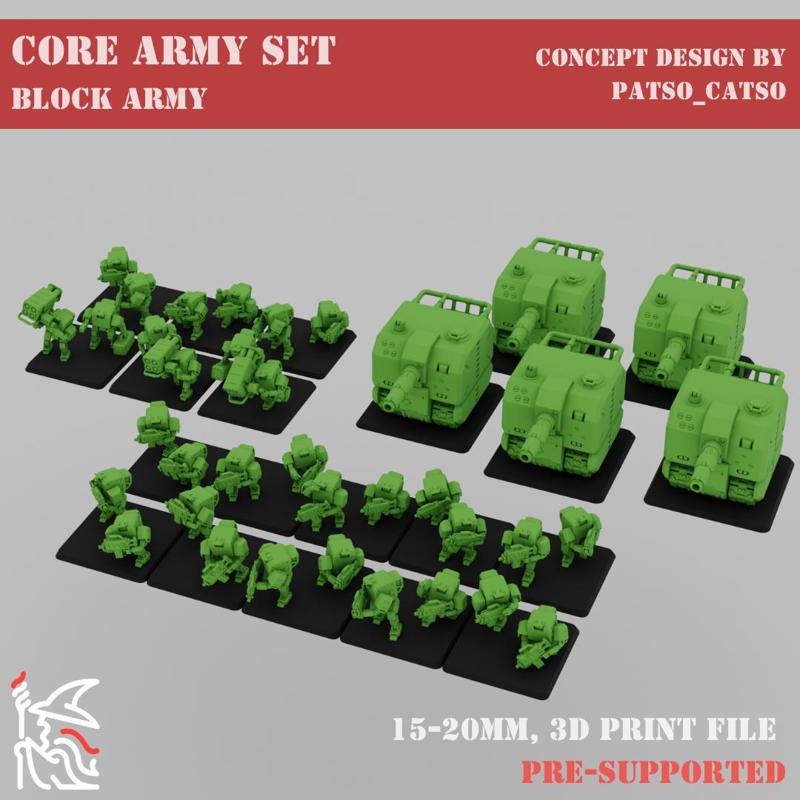 [Block Army] Core Army Set