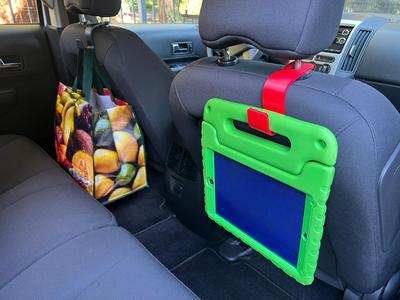 Headrest Hook with Rotating Latch for Cars & Automobiles