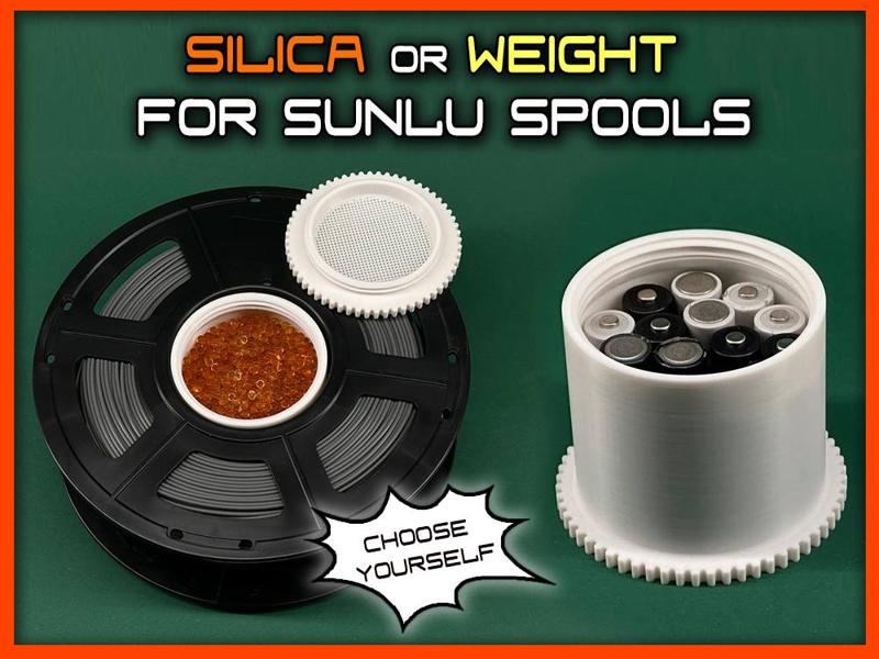 SUNLU (73mm) Spoolweight AND / OR Silica Container