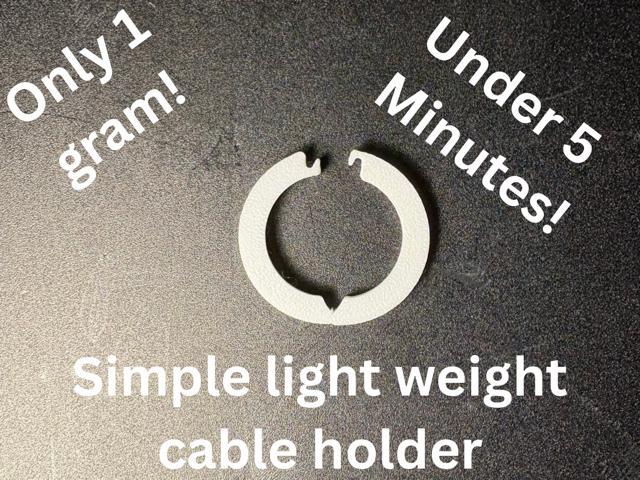 Simple Lightweight Cable Holder
