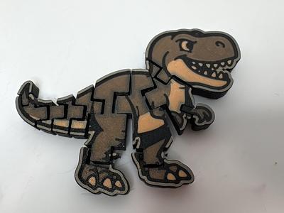 articulated flexi T-Rex(y) fidget toy