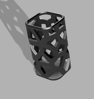 Voronoi basket (vase) kitchen for big spoons, scoops, spatula, kitchen whisk