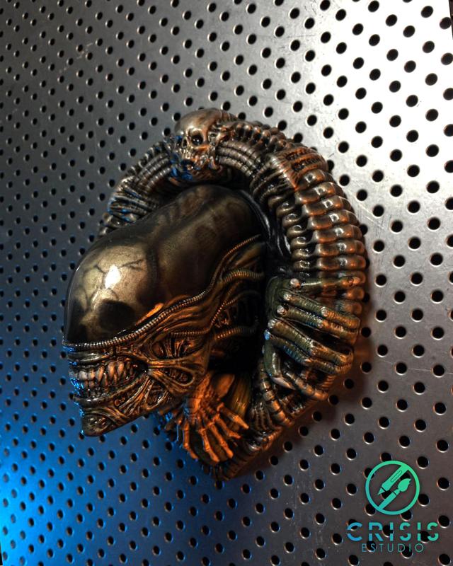 Alien Xenomorph big chap Wall Art Hanger for 3D Print