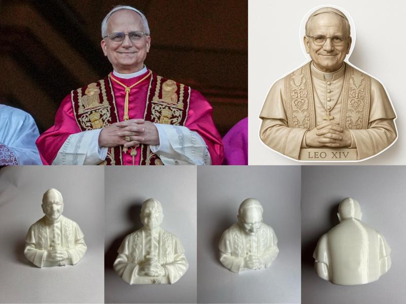 Pope Leo's Zucchetto