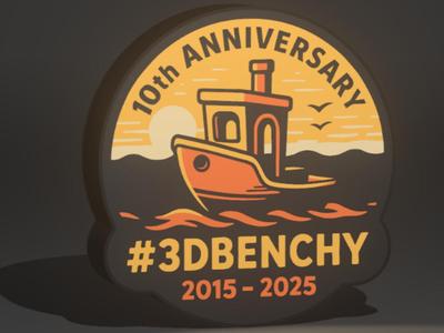 3D Benchy 10'th Anniversary Memorial Light Box