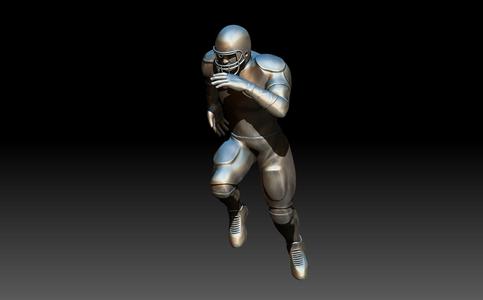 American footballer Pose
