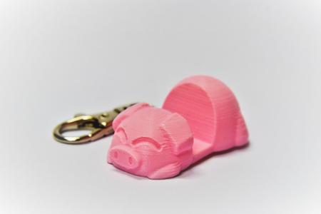 Piggy Phone Stand Keychain
