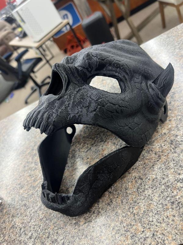 Wearable halloween mask - Lizard - Moving jaw