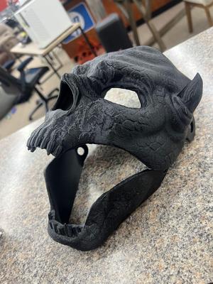 Wearable halloween mask - Lizard - Moving jaw