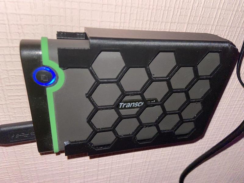 Case/Wallmount for HDD 2.5' Transcend StoreJet 25M3 (TS2TSJ25M3S)