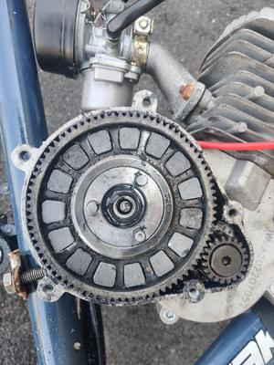 Motorized bike clutch plastic mold