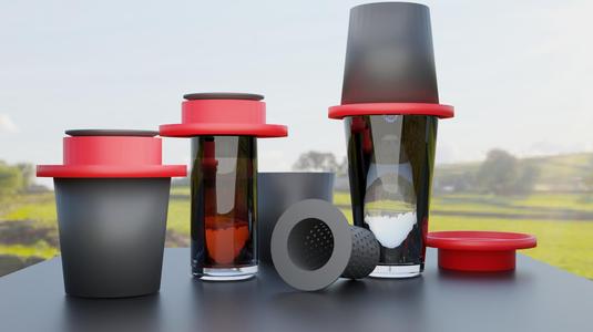 A tea lid, strainer and cover that should fit most glasses and cups