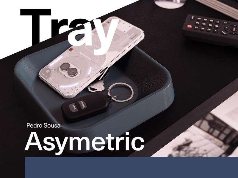 Asymmetrical Modern Tray (Square) - 180mm