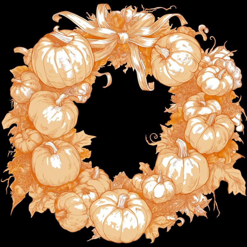 Holiday Pumpkin Wreath