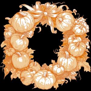 Holiday Pumpkin Wreath