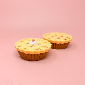 Retro Pie Container – Kitsch and Vintage Style Trinket Box, Desk Tray, or Display Piece