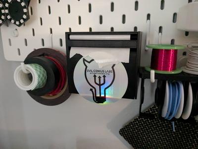 3" Sticker Dispenser with Skadis Hooks