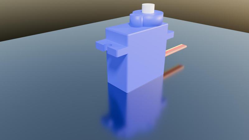 Microservo with exact dimensions