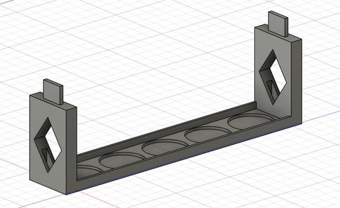 Warhammer mini display stacker for normal sized units