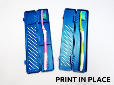 Toothbrush travel case